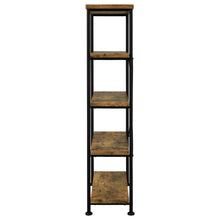 Analiese 63-inch 4-shelf Bookshelf – Rustic Nutmeg