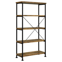Analiese 63-inch 4-shelf Bookshelf – Rustic Nutmeg