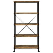 Analiese 63-inch 4-shelf Bookshelf – Rustic Nutmeg