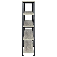 Analiese 63-inch 4-shelf Double Bookshelf – Grey Driftwood