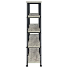 Analiese 63-inch 4-shelf Double Bookshelf – Grey Driftwood