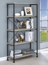Analiese 63-inch 4-shelf Bookshelf – Grey Driftwood