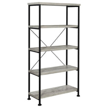 Analiese 63-inch 4-shelf Bookshelf – Grey Driftwood