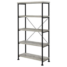 Analiese 63-inch 4-shelf Bookshelf – Grey Driftwood