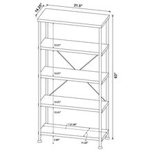 Analiese 63-inch 4-shelf Bookshelf – Grey Driftwood