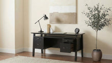 Goodson 64-inch 4-Drawer Double Pedestal Desk – Black