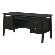 Goodson 64-inch 4-Drawer Double Pedestal Desk – Black