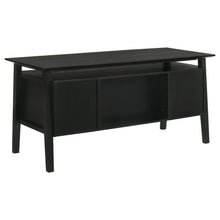 Goodson 64-inch 4-Drawer Double Pedestal Desk – Black