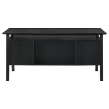 Goodson 64-inch 4-Drawer Double Pedestal Desk – Black
