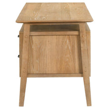 Goodson 64-inch 4-Drawer Double Pedestal Desk – Distressed Light Brown