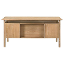 Goodson 64-inch 4-Drawer Double Pedestal Desk – Distressed Light Brown