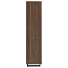 Maddox 71-inch 5-shelf Cabinet Bookcase – Walnut
