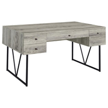 Analiese 63-inch 4-drawer Writing Desk – Grey Driftwood