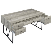 Analiese 63-inch 4-drawer Writing Desk – Grey Driftwood