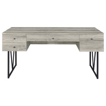 Analiese 63-inch 4-drawer Writing Desk – Grey Driftwood