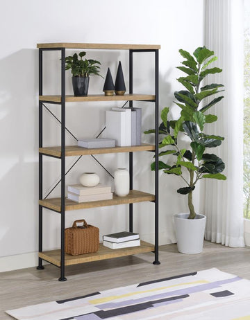 Analiese 63-inch 4-shelf Bookshelf – Mango
