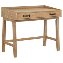 Fabian 38-inch Computer Desk with Keyboard Drawer – Distressed Light Brown