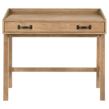 Fabian 38-inch Computer Desk with Keyboard Drawer – Distressed Light Brown