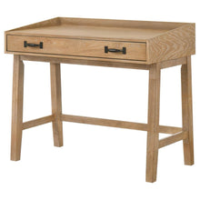 Fabian 38-inch Computer Desk with Keyboard Drawer – Distressed Light Brown