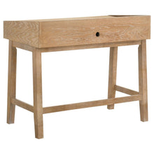 Fabian 38-inch Computer Desk with Keyboard Drawer – Distressed Light Brown