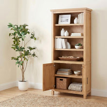 Vermes 72-inch 2-door Home Office Cabinet Bookcase – Light Ash