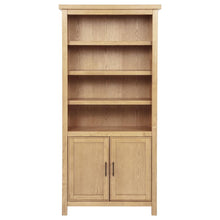 Vermes 72-inch 2-door Home Office Cabinet Bookcase – Light Ash