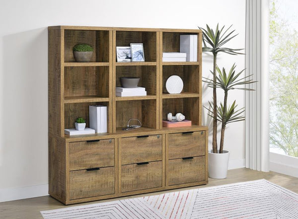 Westpark 3-piece Wall Unit Bookcase Set with USB – Mango