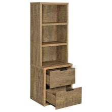 Westpark 3-shelf Bookcase USB and Lockable Drawer – Mango