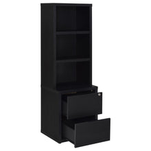 Westpark 3-piece Wall Unit Bookcase Set with USB – Black