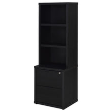 Westpark 3-piece Wall Unit Bookcase Set with USB – Black
