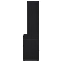 Westpark 3-shelf Bookcase USB and Lockable Drawer – Black