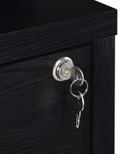 Westpark 3-shelf Bookcase USB and Lockable Drawer – Black