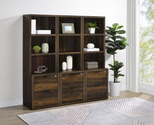 Westpark 3-piece Wall Unit Bookcase Set with USB – Dark Pine