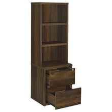 Westpark 3-piece Wall Unit Bookcase Set with USB – Dark Pine