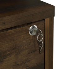 Westpark 3-shelf Bookcase USB and Lockable Drawer – Dark Pine