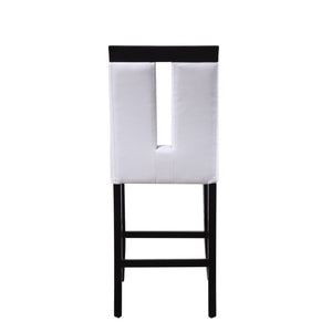 Bernice - Counter Height Chair (Set of 2) - White PU & Black