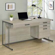 Loomis 60-inch 4-drawer Computer Desk Whitewashed – White Washed Grey