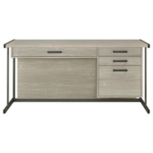 Loomis 60-inch 4-drawer Computer Desk Whitewashed – White Washed Grey