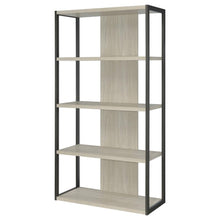 Loomis 72-inch 3-shelf Bookshelf Whitewashed – White Washed Grey