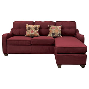 Cleavon II - Sectional Sofa - Red Linen