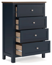 Landocken - Brown / Blue - Four Drawer Chest