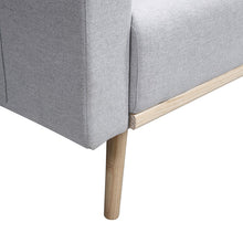 Easton 75"W Light Gray Linen Fabric Sofa
