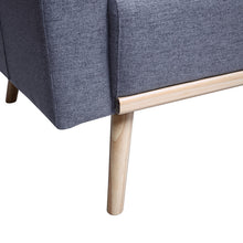 Easton 75"W Dark Gray Linen Fabric Sofa