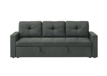 Burleigh 83.5"W Dark Gray Fabric Sleeper Sofa
