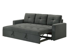 Burleigh 83.5"W Dark Gray Fabric Sleeper Sofa