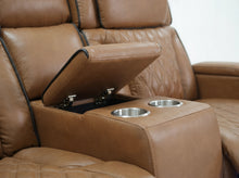 Jazz Light Brown Leather Aire Transformer Power Reclining Sofa & Loveseat Living Room Set