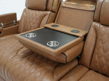 Jazz 86" Light Brown Leather Aire Transformer Power Reclining Sofa