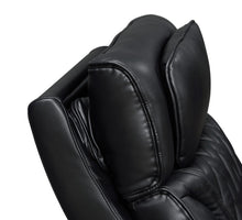 Jazz Black Leather Aire Transformer Power Reclining Sofa