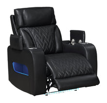 Jazz Black Leather Aire Transformer Power Reclining Sofa, Loveseat & Chair Living Room Set