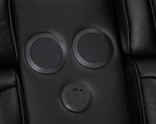 Jazz Black Leather Aire Transformer Power Reclining Sofa, Loveseat & Chair Living Room Set